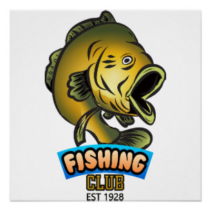 Fishing Club Sign and Badges