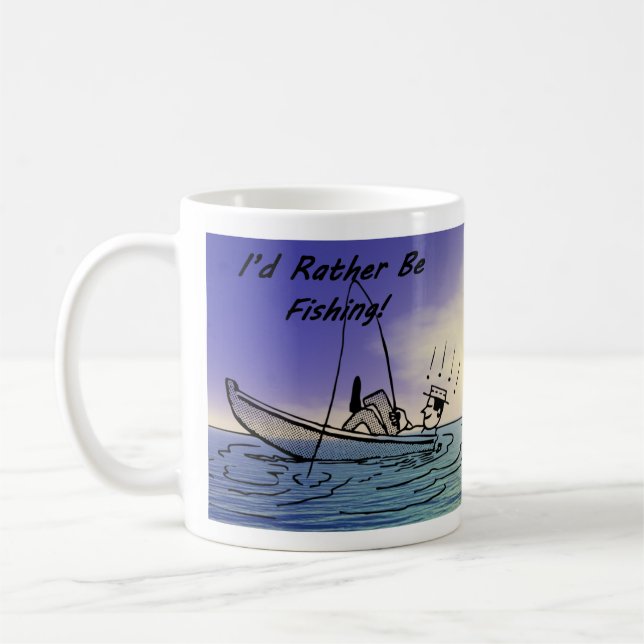 Fishing Coffee Mug (Left)
