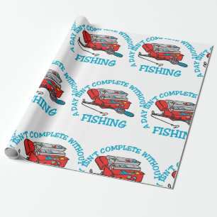 Fishing Complete Wrapping Paper
