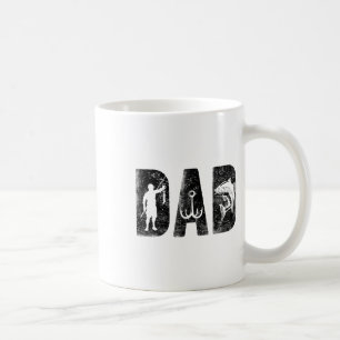 Fishing Dad Birthday Clic Bold Font Fish Daddy Coffee Mug