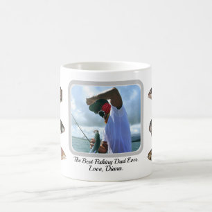FISHING DAD CUSTOM PHOTO COFFEE MUG