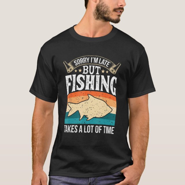 Fishing Dad  Fathers Day for Men T-Shirt (Front)