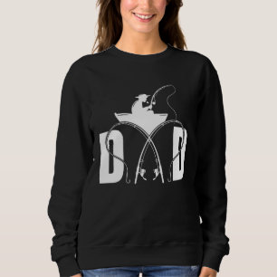 Fishing Dad Fisherman Fisher Fish Catcher Fathers  Sweatshirt