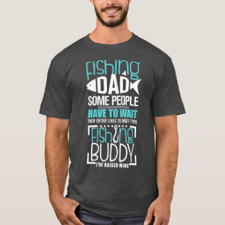Fishing Dad Funny Father Kid Matching T-Shirt