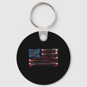 Fishing Dad Life Father Always Ready To Reel Usa F Key Ring