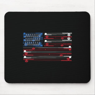 Fishing Dad Life Father Always Ready To Reel Usa F Mouse Pad