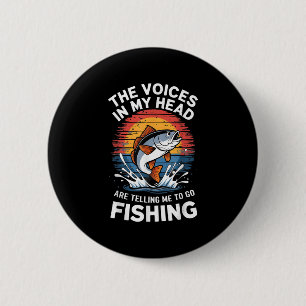 Fishing Dad Men Funny Reel Cool Fish B Fishing Gif 6 Cm Round Badge