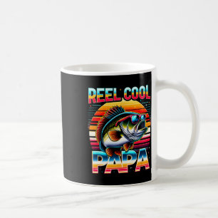 Fishing Dad Papa Reel Cool Papa Fisherman Father's Coffee Mug
