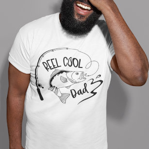 FISHING DAD   REEL COOL DAD   Father's Day T-Shirt