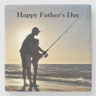 Fishing Dad Sandstone Coaster