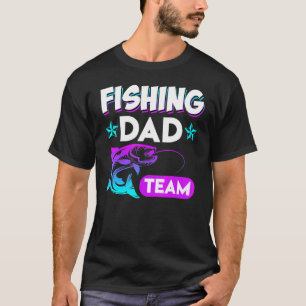 Fishing Dad Team Angler Family Angel Daddy Tie Dye T-Shirt