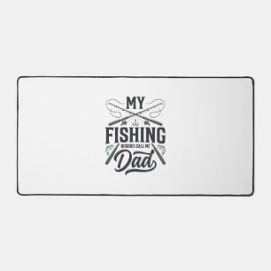 Fishing Dad Vintage Engraved Shirt Design Desk Mat