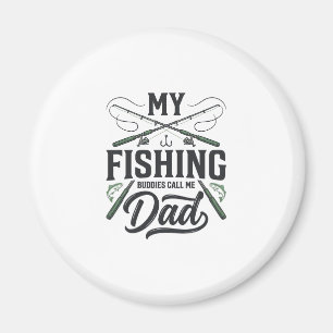 Fishing Dad Vintage Engraved Shirt Design Magnet