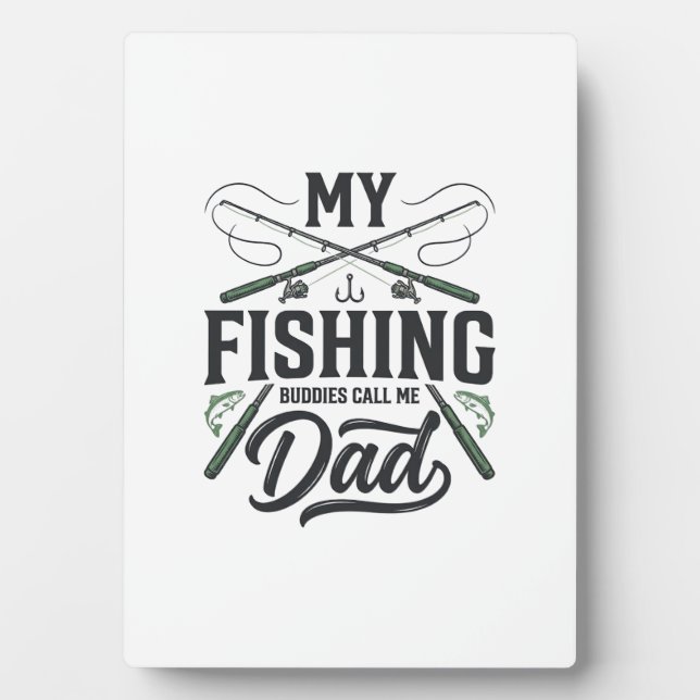 Fishing Dad Vintage Engraved  Shirt Design Plaque (Front)