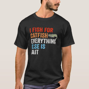 Fishing Designs For Fisherman Vintage Fish For Cat T-Shirt