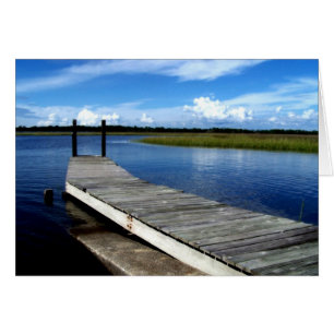 Fishing Dock Greeting Cards