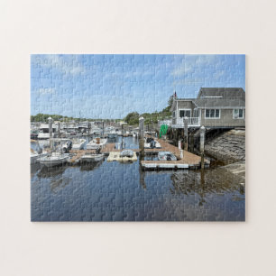 Fishing docks in Kennebunkport Maine Jigsaw Puzzle