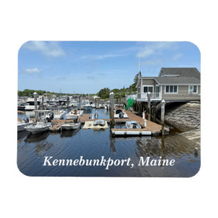 Fishing docks in Kennebunkport Maine Magnet