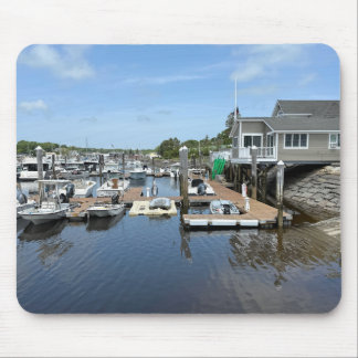Fishing docks in Kennebunkport Maine Mouse Pad