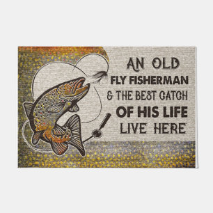 Fishing Doormat, Welcome Mat, Outdoor/Indoor Doormat