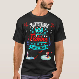 Fishing Elf Family Matching Christmas Group Funny T-Shirt