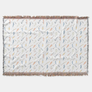Fishing Enables Us To Get Closer To Nature Throw Blanket