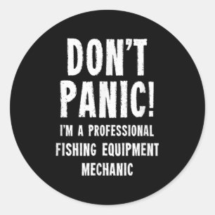 Fishing Equipment Mechanic Classic Round Sticker