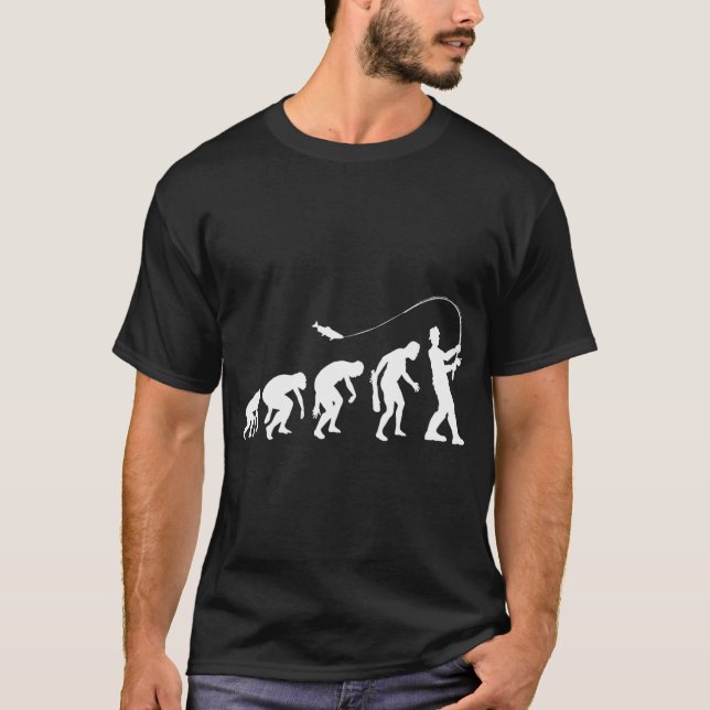 Fishing Evolution - Funny Evolution Fishing Lover  T-Shirt (Front)