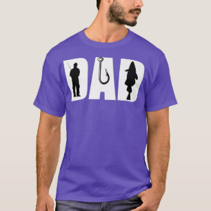 Fishing father dad fishing hook fish angler funny T-Shirt