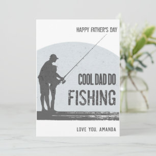 Fishing fathers day cards Vintage Fisherman