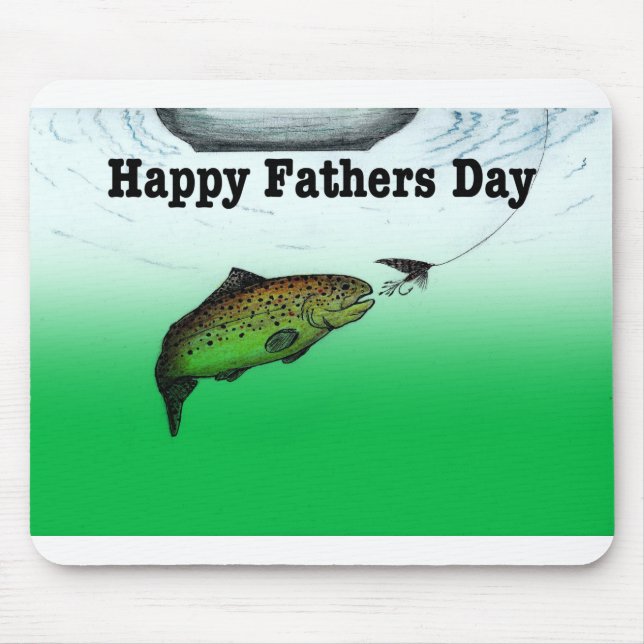 Fishing Fathers Day Mouse Pad (Front)