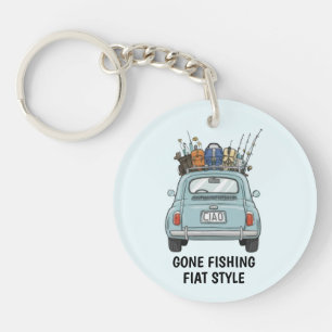 Fishing Fiat Car  Key Ring