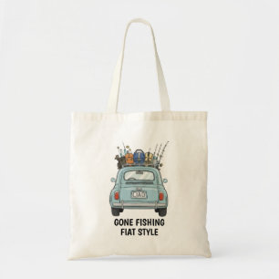 Fishing Fiat Car  Tote Bag