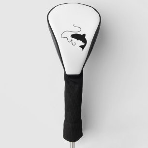Fishing, fish and hook golf head cover