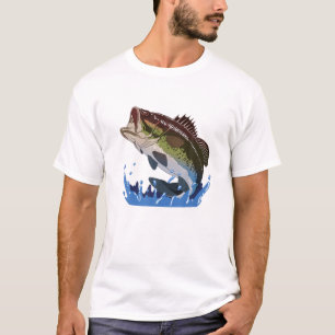 Fishing, Fish, Bass, Men Women T-Shirt