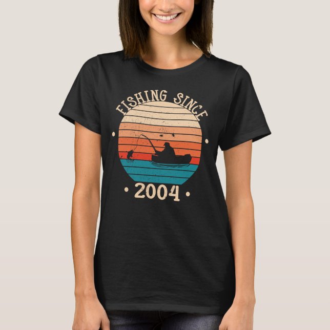 Fishing fish birthday 2004 T-Shirt (Front)