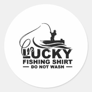 Fishing fish fishing fish angler gift classic round sticker