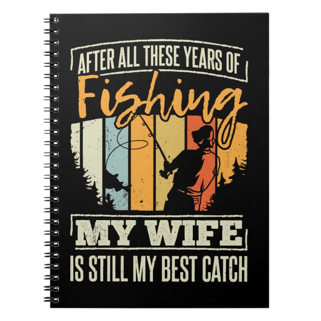 Fishing Fish lovers 76 Fisher Hook Notebook (Front)