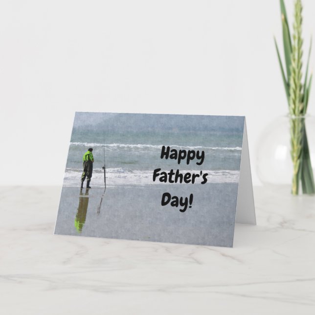 Fishing Fisher Dad Father's Day Card (Front)