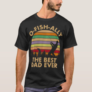 Fishing Fisherman Best Dad Father Vintage Pullover