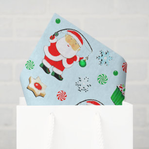 Fishing Fisherman Christmas Holiday Gifts Tissue Paper