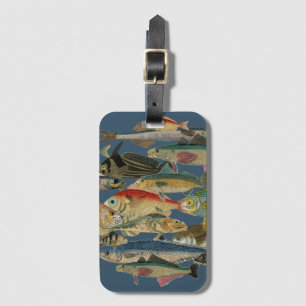 Fishing Fisherman Deep Sea Fishing Exotic Tropical Luggage Tag