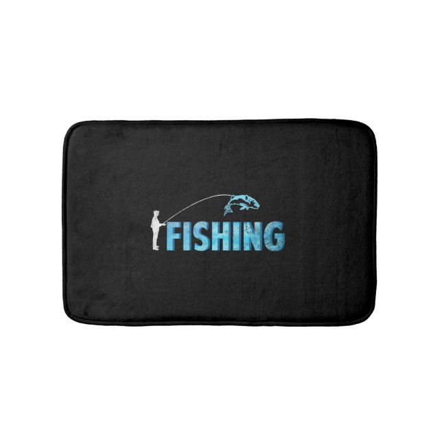 fishing - fishing  bath mat (Front)