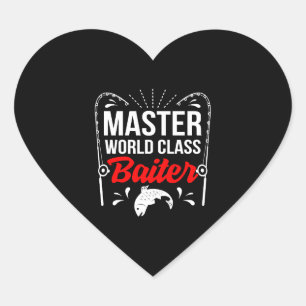 Fishing - fishing fish - shirt heart sticker