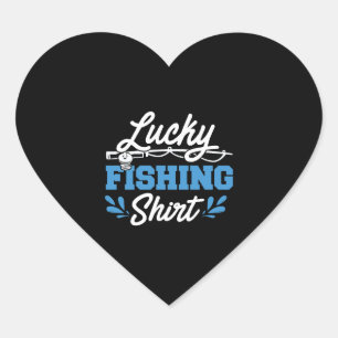 Fishing Fishing Fishing Angler Gift Heart Sticker