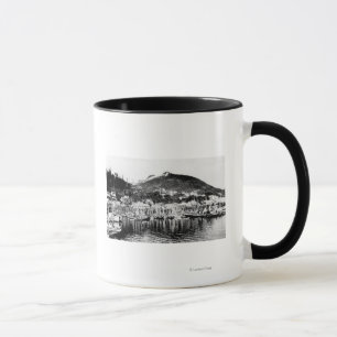 Fishing Fleet and Deer Mountain at Ketchikan Mug