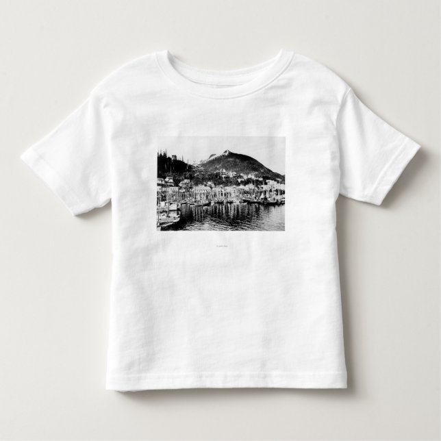 Fishing Fleet and Deer Mountain at Ketchikan Toddler T-Shirt (Front)