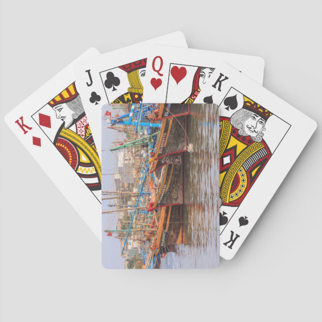 Fishing fleet playing cards (Back)
