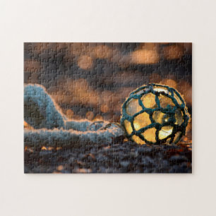 Fishing Float In Golden Light Jigsaw Puzzle