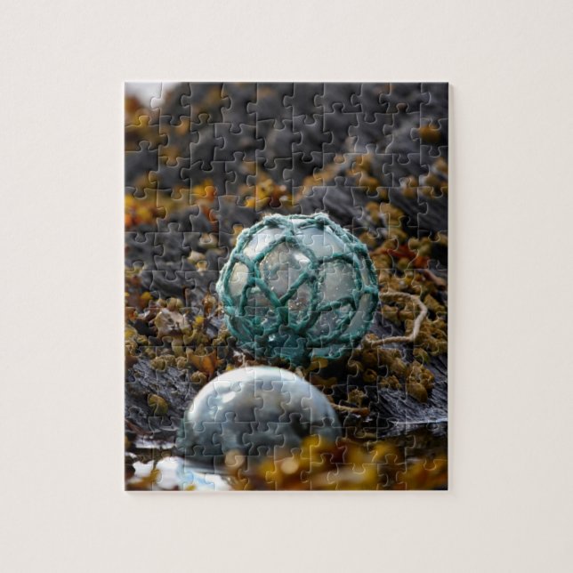 Fishing float in tide pool, Alaska Jigsaw Puzzle (Vertical)
